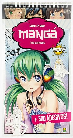 Crie o Seu Mangá com Adesivos
