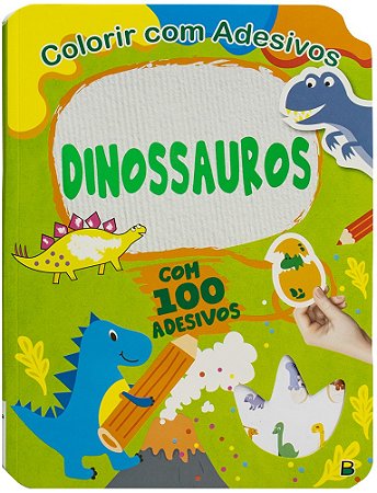 Colorir com Adesivos - Dinossauros
