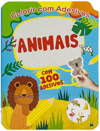 Colorir com Adesivos - Animais