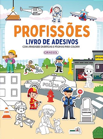 Livro de Adesivos - Profissões