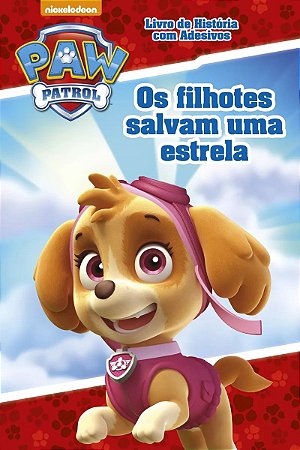 Livro de História com Adesivos - Patrulha Canina