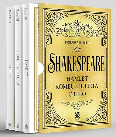 Box com 3 Livros - Biblioteca de Ouro - Shakespeare