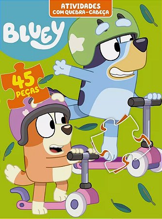 Livro de Atividades com Quebra-Cabeça - Bluey