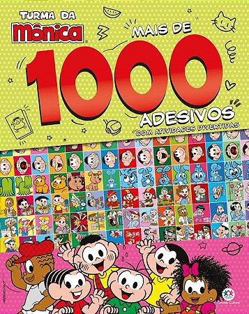Mais de 1000 Adesivos com Ativ. Divertidas - Turma da Mônica