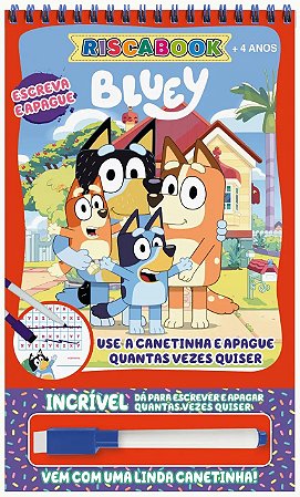 Escreva e Apague - Riscabook - Bluey