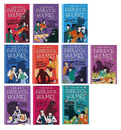 Kit com 10 Unidades - Sherlock Holmes Ilustrado