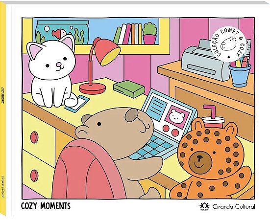 Comfy & Cozy books - Cozy Moments - Livro de Colorir