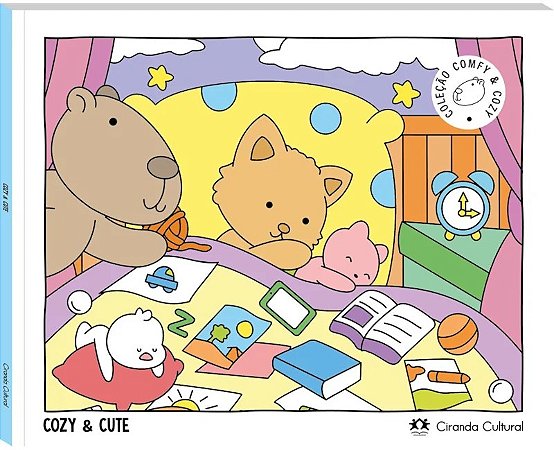 Comfy & Cozy Books - Cozy and Cute - Livro de Colorir
