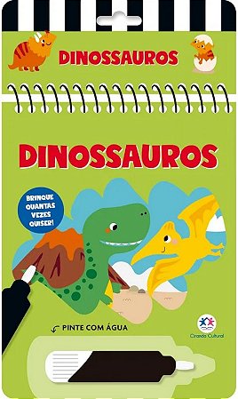 Colorindo com Água - Dinossauros