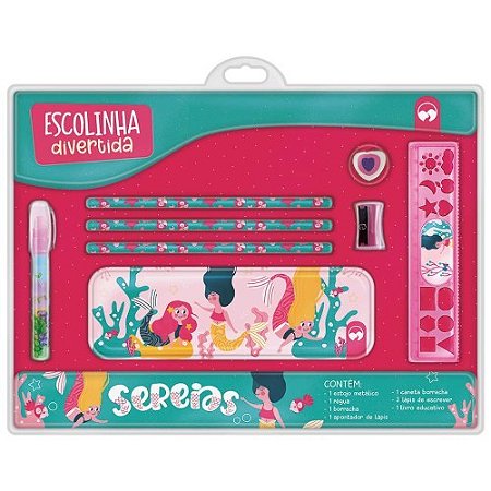 Livro Escolinha Divertida Sereias - Editora Vale das Letras