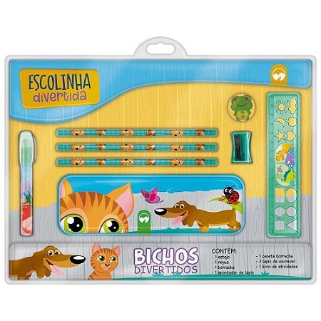 Livro Escolinha Divertida Bichos - Editora Vale das Letras
