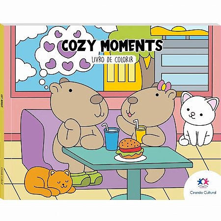 Livro de Colorir - Cozy Moments - Editora Ciranda Cultural