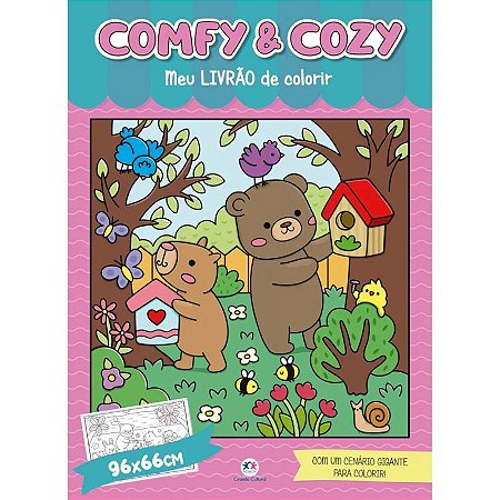 Livro Comfy and Cozy - Meu Livrão de Colorir - Ciranda