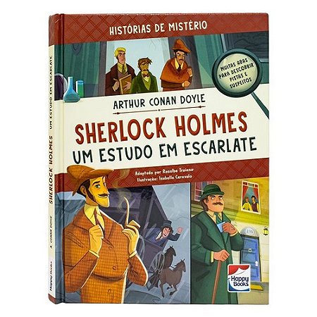 Livro Hist. de Mistério Sherlock Holmes - Um Estudo em Escar