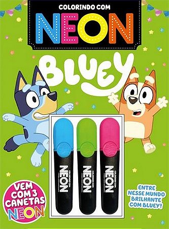 Livro Colorindo com Neon - Bluey - Editora Online