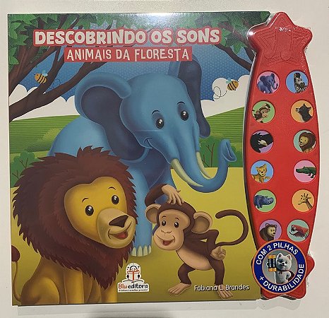 Livro Descobrindo os Sons - Animais da Floresta - Blu