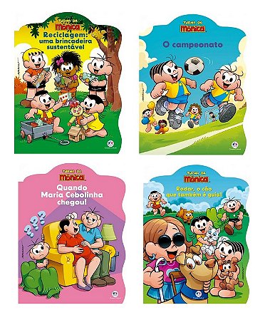 Kit com 4 Livros - Turma da Mônica