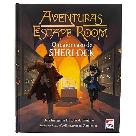 Livro Aventuras Escapa Room: O Maior Caso de Sherlock - Happy Books