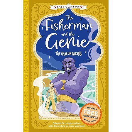 Livro The Fisherman and the Genie - em inglês - texto adaptado