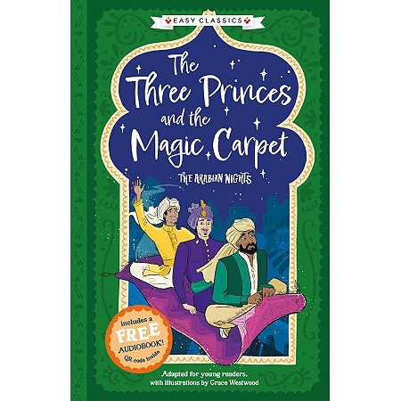 Livro The Three Princes and the Magic Carpet - em inglês - texto adaptado