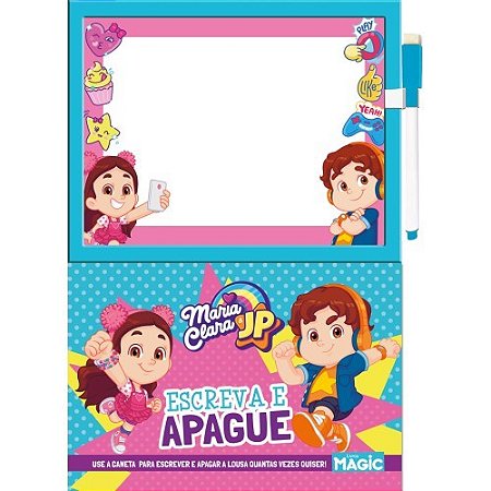Livro Maria Clara e JP - Escreva e Apague - Magic Kids