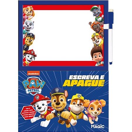 Livro Patrulha Canina - Escreva e Apague - Magic Kids