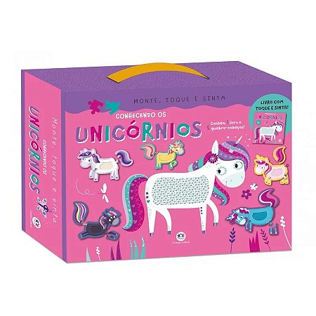 Livro Monte, Toque e Sinta - Conhecendo os Unicórnios