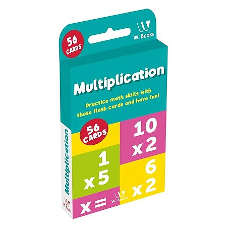 Flash Cards: Multiplication - em inglês - W. Books
