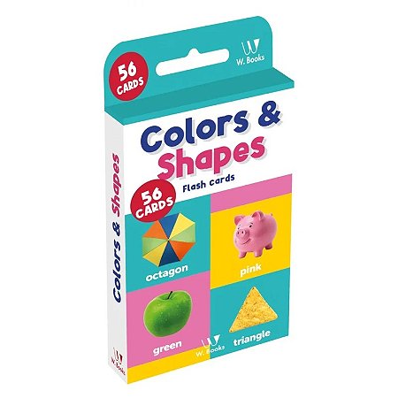 Livro Flash Cards: Colors and Shapes - em inglês - W. Books