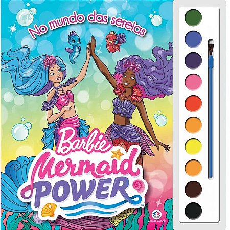 Livro Aquarela Barbie - No Mundo das Sereias - Ciranda Cultural