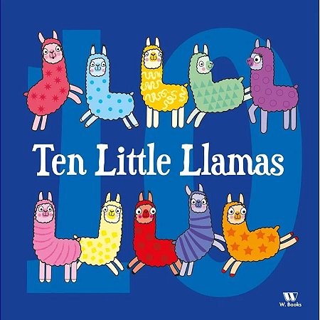 Livro Ten Little Lhamas - em inglês - W. Books