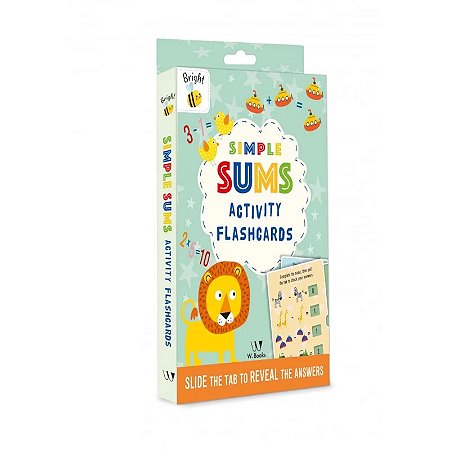 Flash Cards Simple Sums Activity - em inglês - W. Books