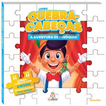 Livro Quebra-Cabeça Grande - Pinóquio - Blu Editora