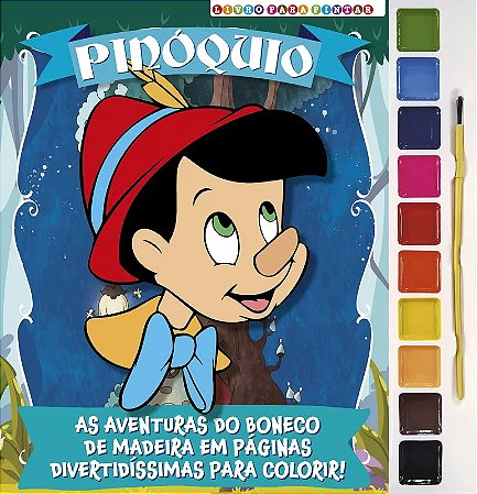 Livro para Pintar com Aquarela - Pinóquio - Online Editora