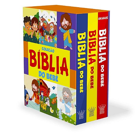 Box com 3 Livros Bíblia do Bebê - Editora King Books