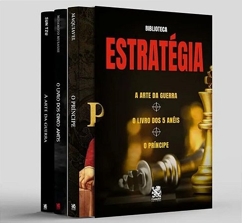Box com 3 Livros - Biblioteca Estratégia - Versão Pocket - Camelot Editora