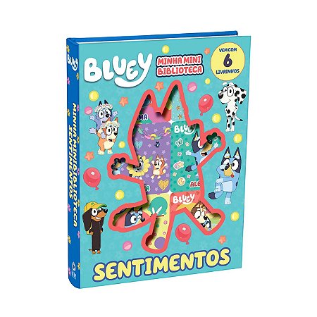 Box com 6 Livros Minha Mini Biblioteca - Bluey - Sentimentos