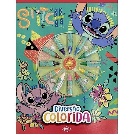 Livro Diversão Colorida - Disney - Stitch - Editora DCL