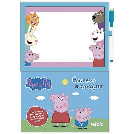Livro Escreva e Apague - Peppa Pig - Magic Kids