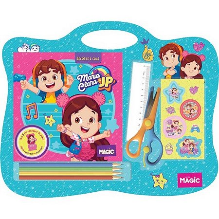 Livro Recorte e Cole - Maria Clara e JP - Magic Kids