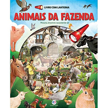 Livro com Lanterna Animais da Fazenda - Procure, Encontre e Surpreenda-se