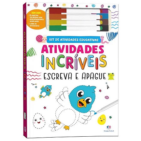 Livro Escreva e Apague Atividades Incríveis - Ciranda Cultural