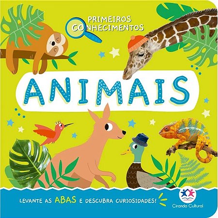 Livro Cartonado Primeiros Conhecimentos com Abas - Animais