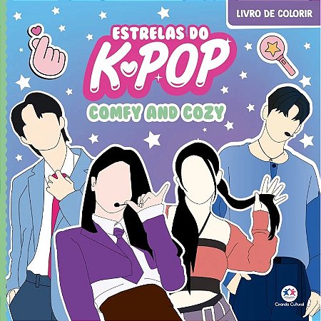 Livro de Colorir - Estrelas do K-Pop - Comfy and Cozy