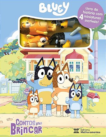 Livro com Miniaturas - Bluey - Contos para Brincar - Editora Melhoramentos