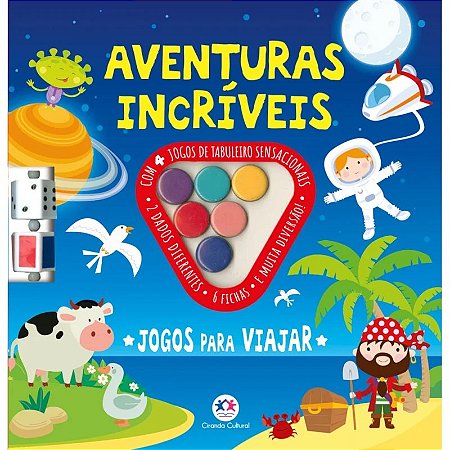 Livro Aventuras Incríveis - Jogos para Viajar - Editora Ciranda Cultural