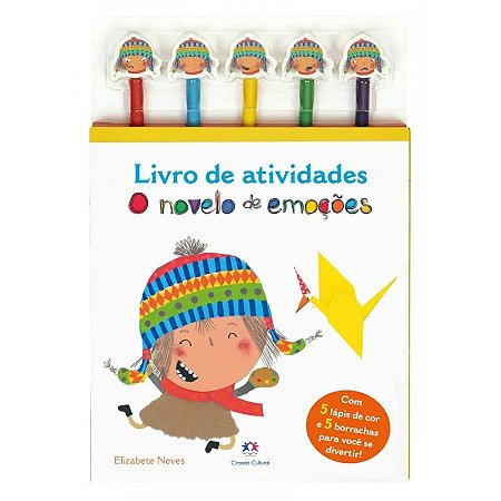 Livro Kit de Atividades + Lápis de Cor - O Novelo de Emoções