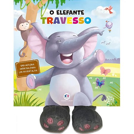 Livro Cartonado O Elefante Travesso - com Patinhas - Ciranda Cultural