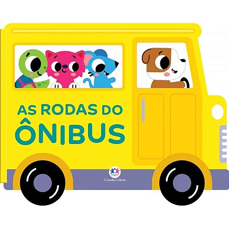 Livro Cartonado Veículos Divertidos: As Rodas do Ônibus