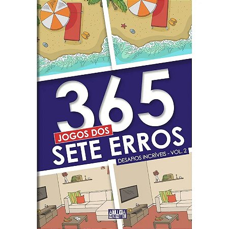 Livro 365 Jogos dos Sete Erros - Desafios Incríveis vol. 2 - Ativamente